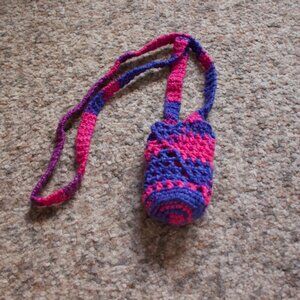Crocheted Crossbody Water Bottle Sling